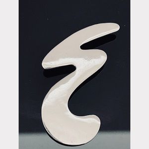 NORWEGIAN DESIGN Modernist .925 Silver Swirl Brooch